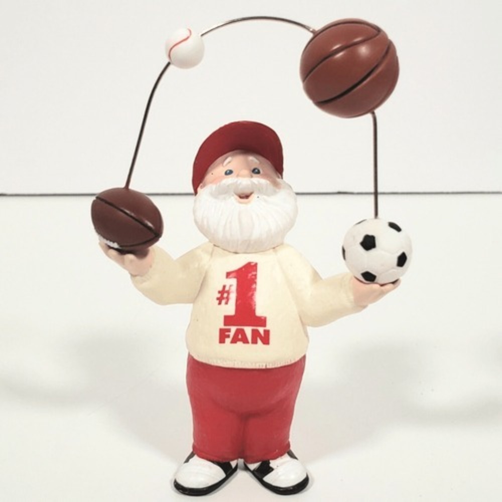 Hallmark Keepsake Ornament The‎ Biggest Fan Santa Sports Football 2002